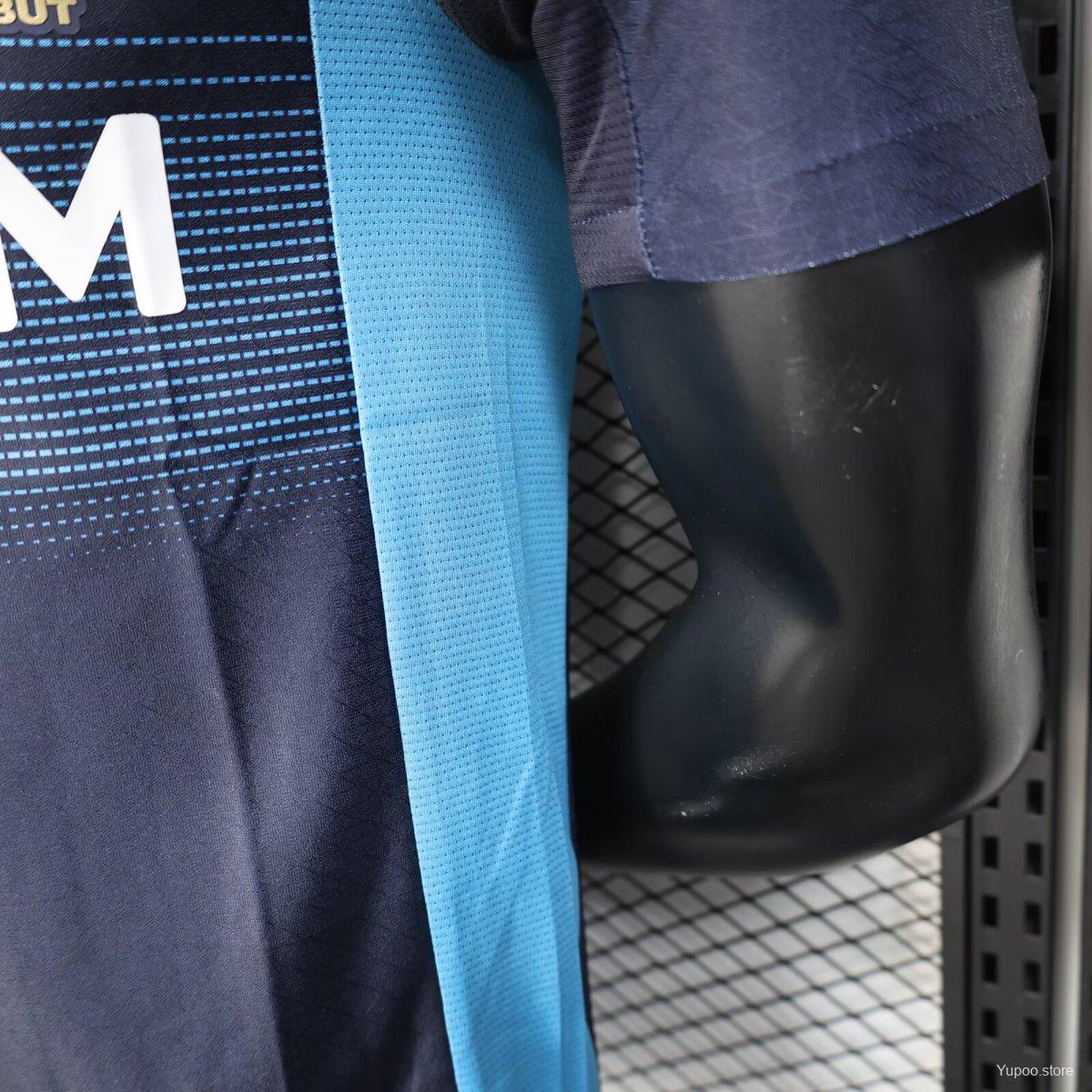 Camisola Olympique Marselha 2025-26 Alternativa Azul Versão Jogador