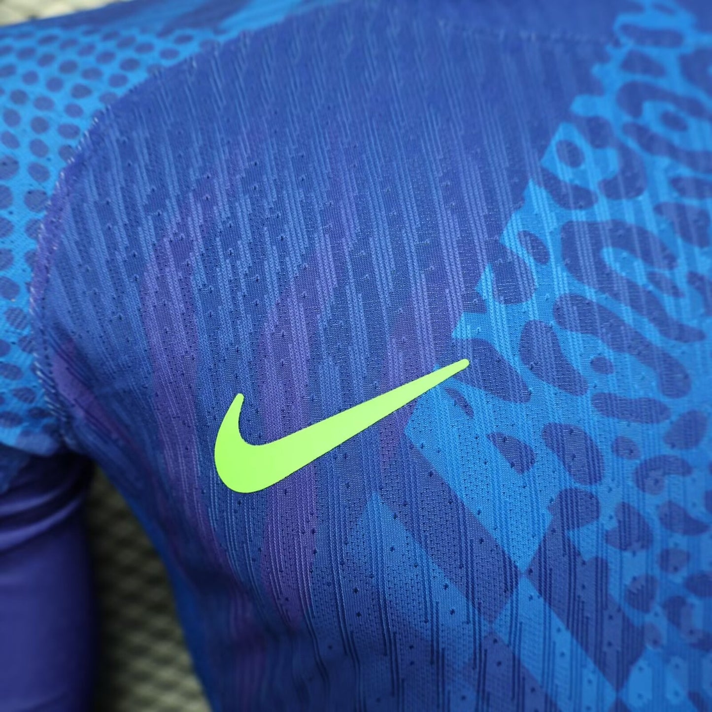Camisola Manga Comprida Brasil 2025 Alternativa Azul Versão Jogador