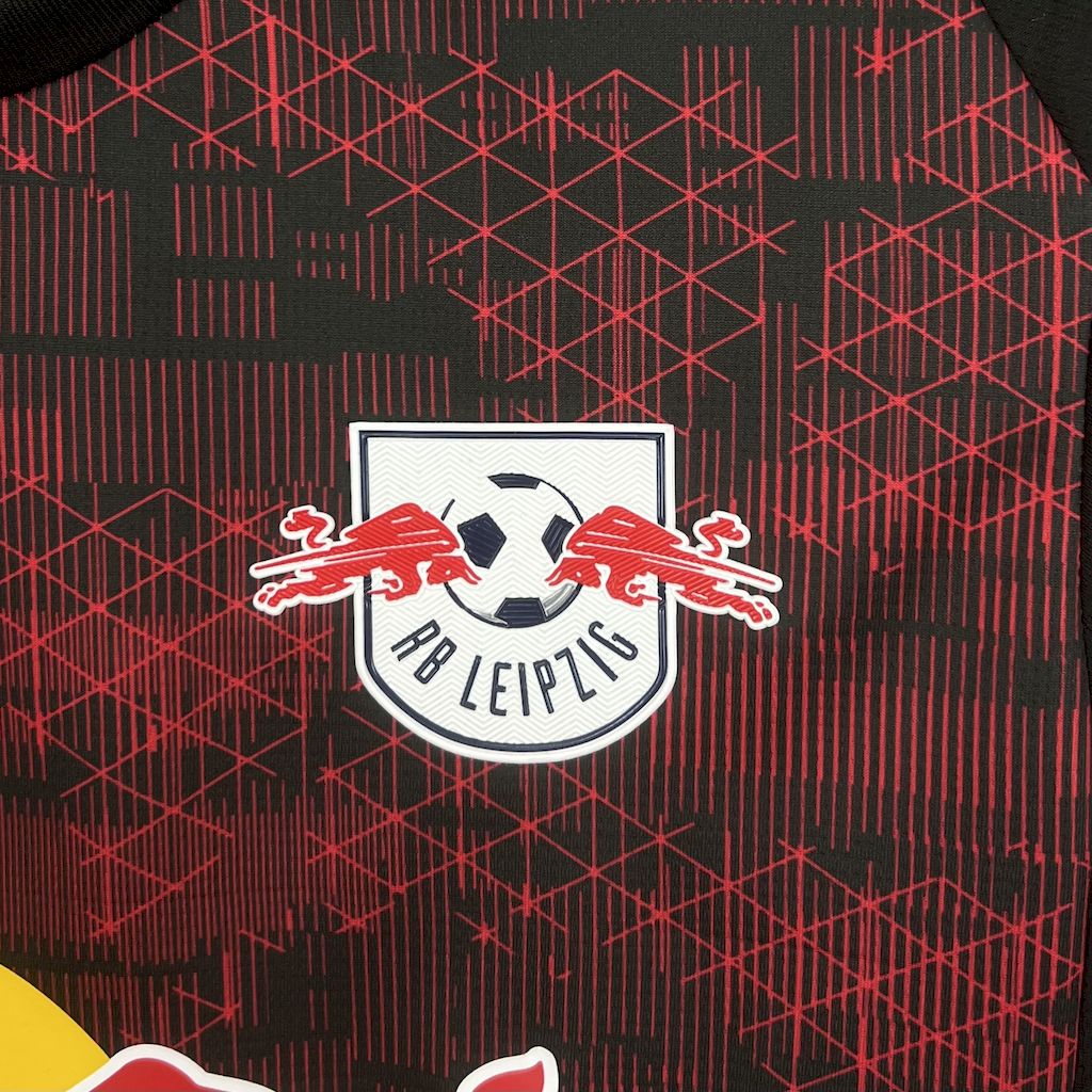 Camisola RB Leipzig 2025-26 Alternativa Vermelha Versão Adepto