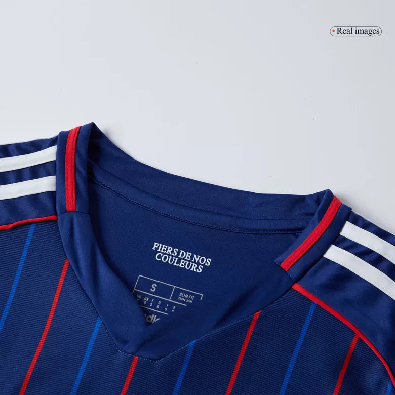 Camisola Olympique Lyon 2025-26 Alternativa Azul Versão Adepto