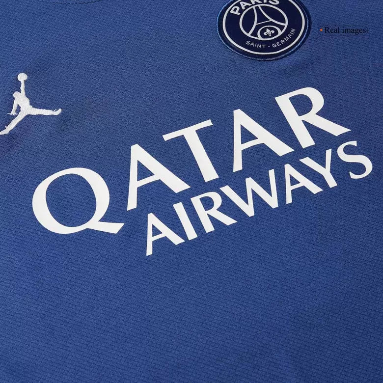Camisola Manga Comprida FC Paris Saint-Germain 2024-25 Alternativa Azul UCL Versão Adepto N. MENDES #25