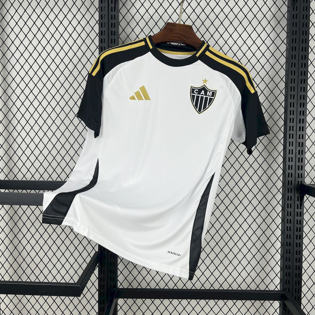 Camisola Atlético-MG 2025-26 Alternativa Branca Lisa Versão Adepto