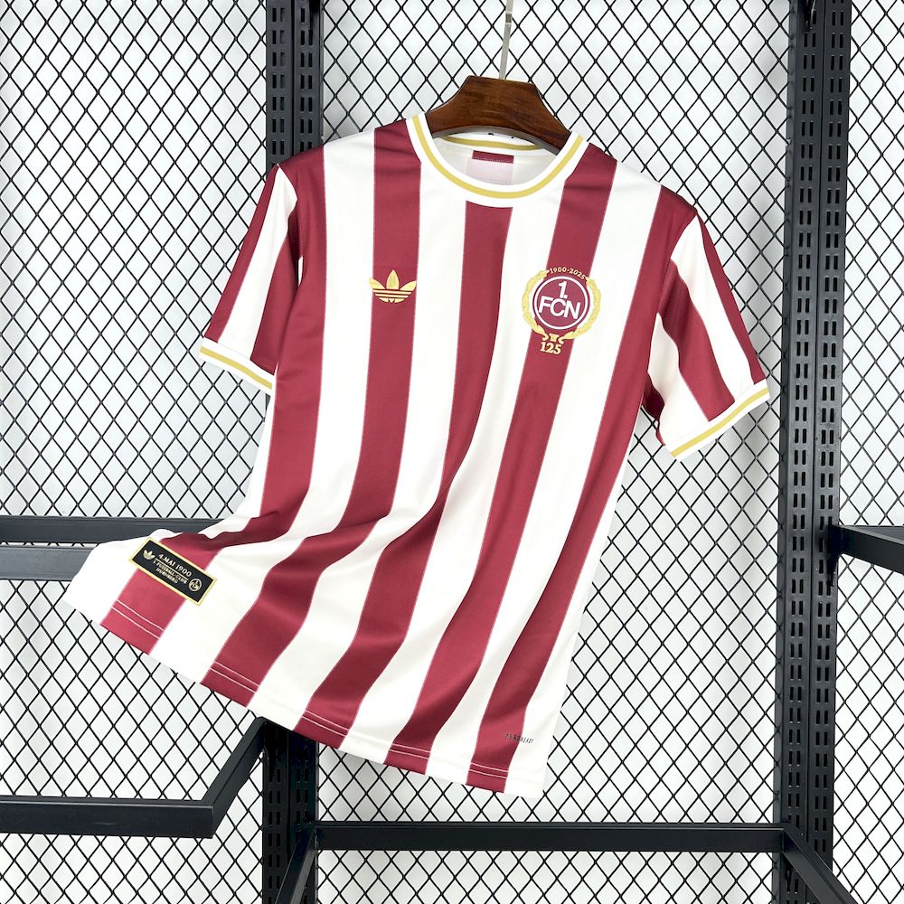 Camisola 1.FC Nuremberg 2025-26 Edição Especial 125º Aniversário Versão Adepto