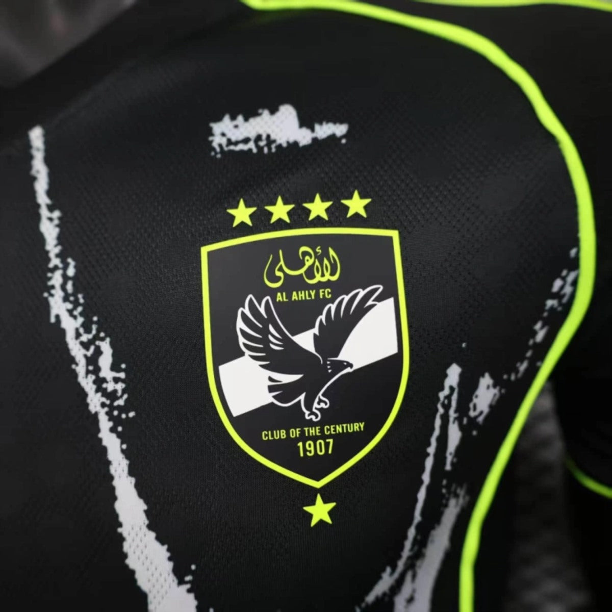 Camisola Al Ahly FC 2025-26 Alternativa Preta Versão Jogador