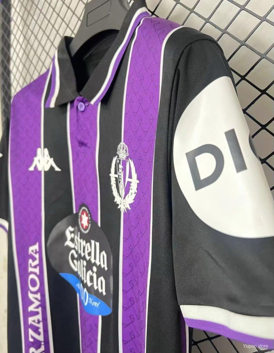 Camisola Real Valladolid CF 2025-26 Alternativa Preta Versão Adepto