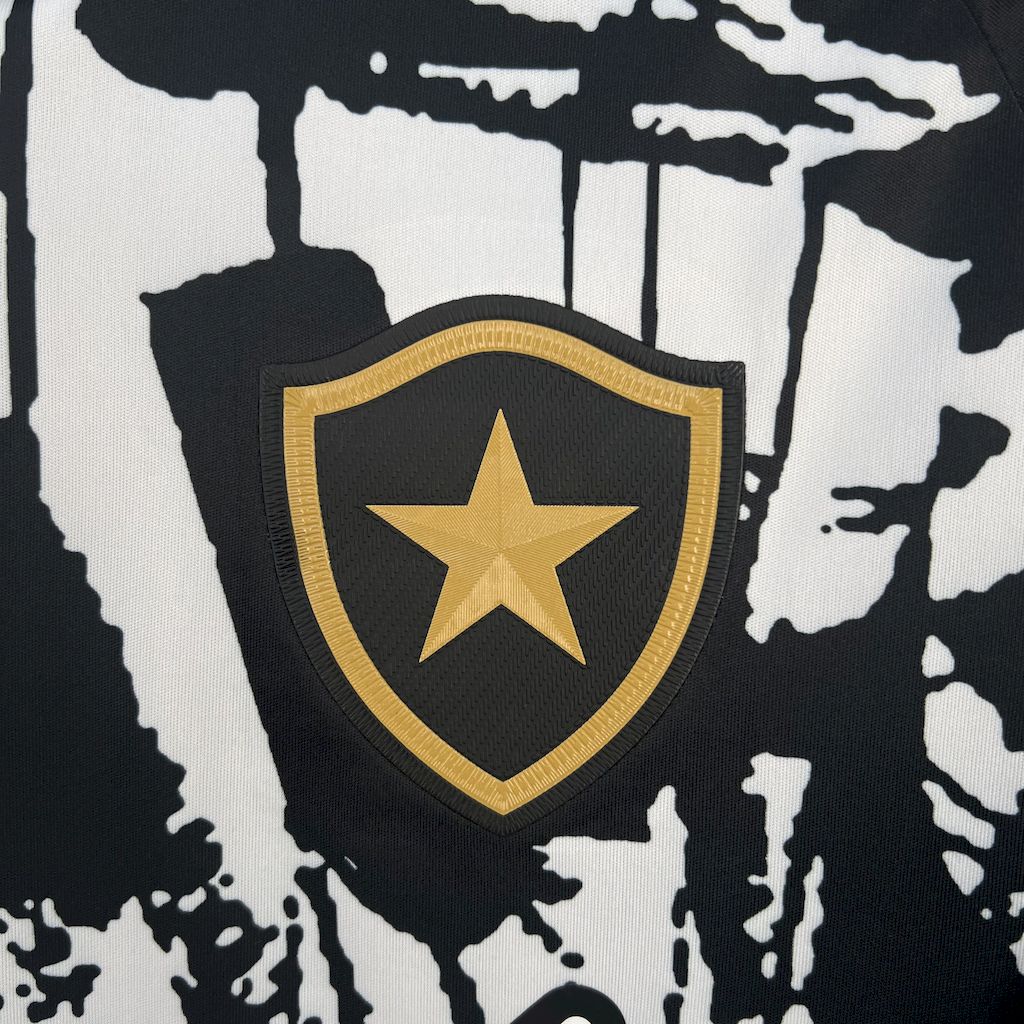 Camisola Botafogo-RJ 2025-26 Alternativa Preta Versão Adepto
