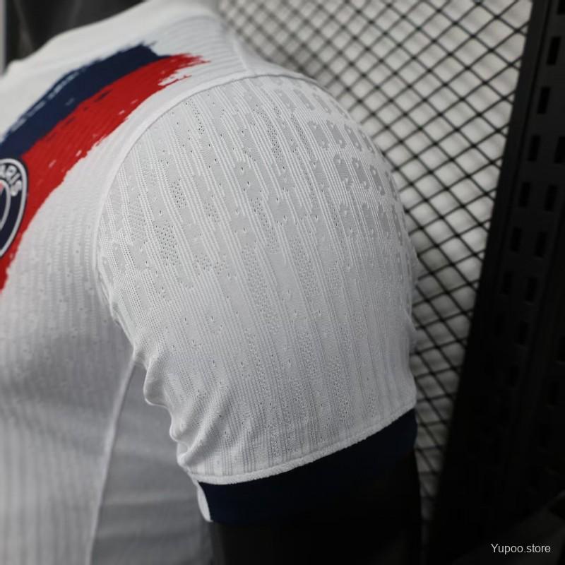 Camisola FC Paris Saint-Germain 2025-26 Alternativa Branca Versão Jogador