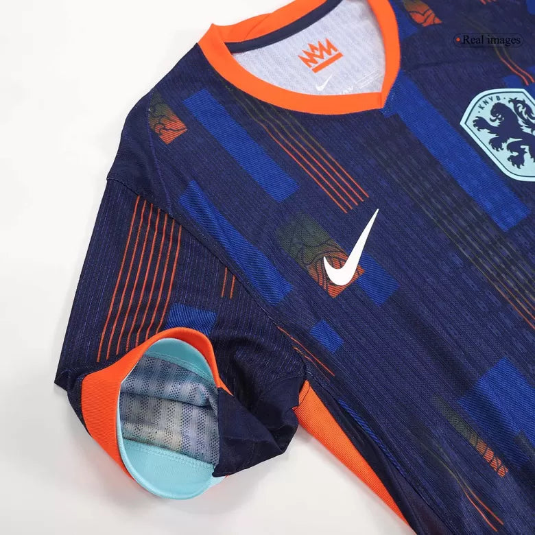 Camisola Paises Baixos 2024 Alternativa Azul Versão Adepto (Entrega Imediata)