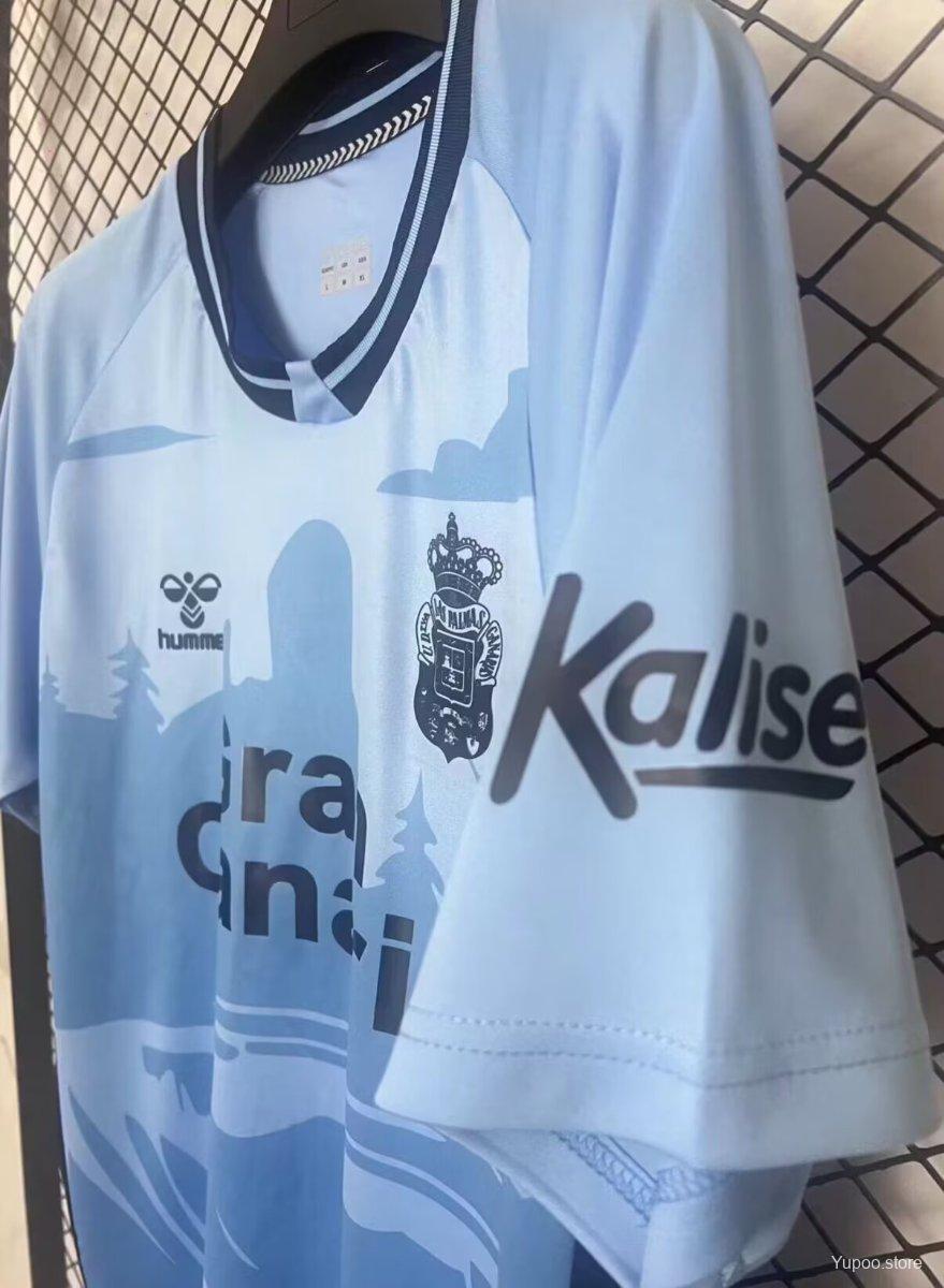 Camisola UD Las Palmas 2025-26 Alternativa Azul Versão Adepto