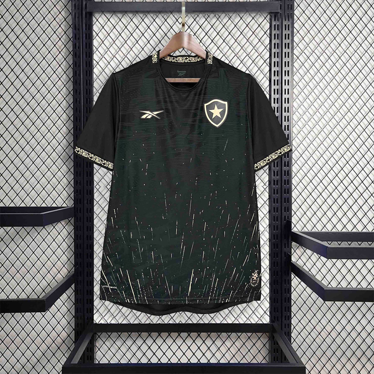 Camisola Botafogo-RJ 2024-25 Alternativa Preta Versão Adepto