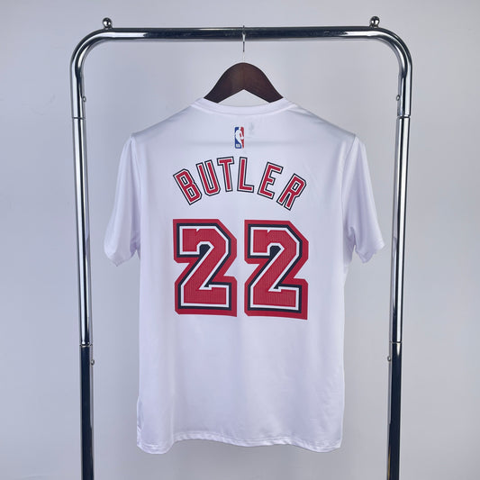 2023 Miami Heat White Dri-Fit T-Shirt Butler #22
