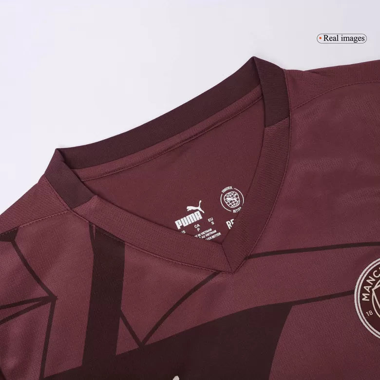 Camisola MCI 2024-25 Alternativa Vermelha UCL Versão Adepto RODRIGO #16