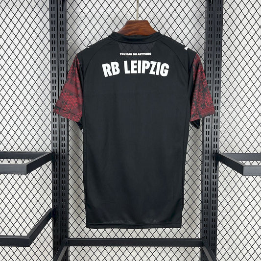 Camisola RB Leipzig 2025-26 Alternativa Vermelha Versão Adepto