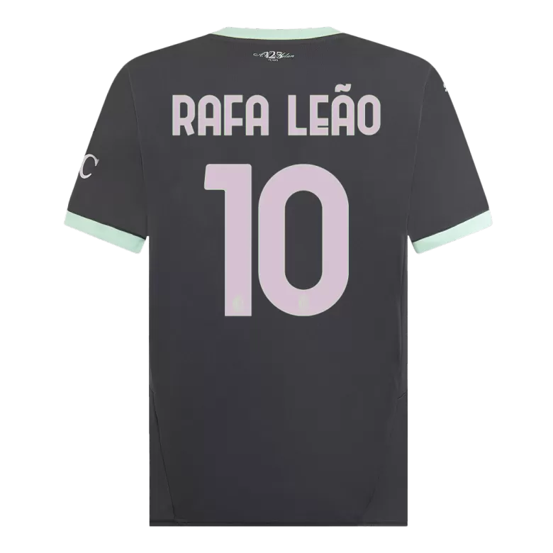 Camisola Ac Milan 2024-25 Alternativa Preta Versão Adepto RAFA LEÃO #10