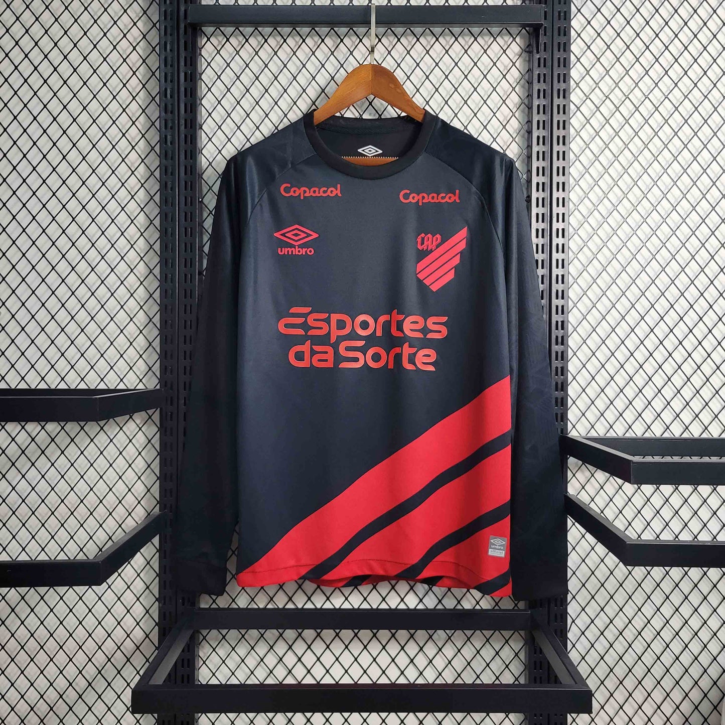 Camisola Manga Comprida Club Athletico Paranaense 2023-24 Alternativa Todos Patrocinadores (Copiar)