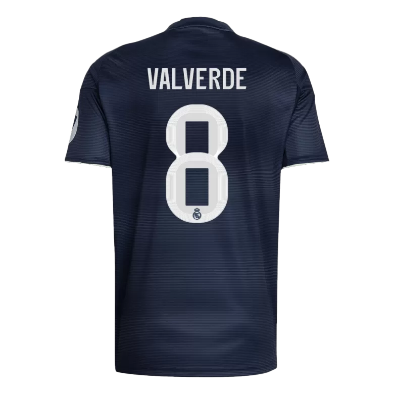Camisola Real Madrid CF 2025-26 Alternativa Azul Escura Versão Adepto VALVERDE #8
