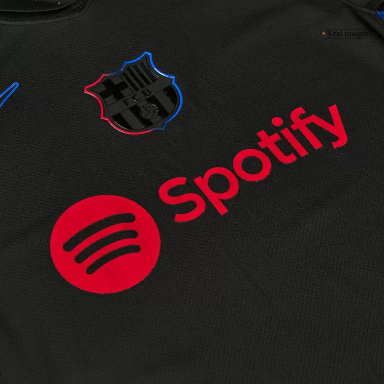Camisola FC Barcelona 2024-25 Alternativa Preta UCL Versão Adepto RAPHINHA #11