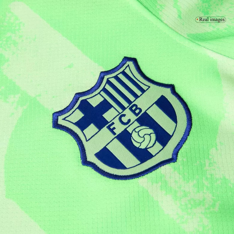 Camisola FC Barcelona 2024-25 Alternativa Verde Versão Adepto LAMINE YAMAL #19