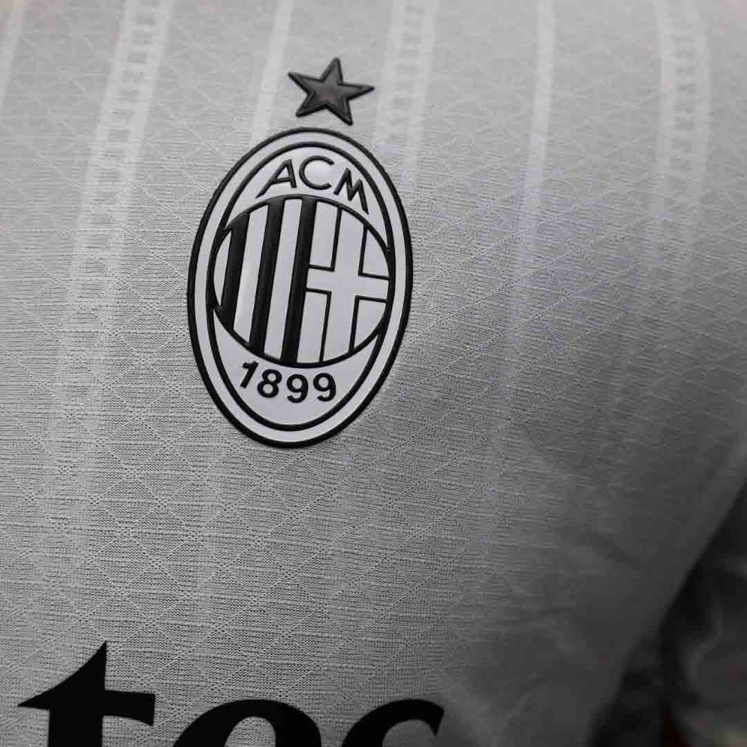 Camisola Ac Milan 2024-25 Alternativa Branca Versão Jogador