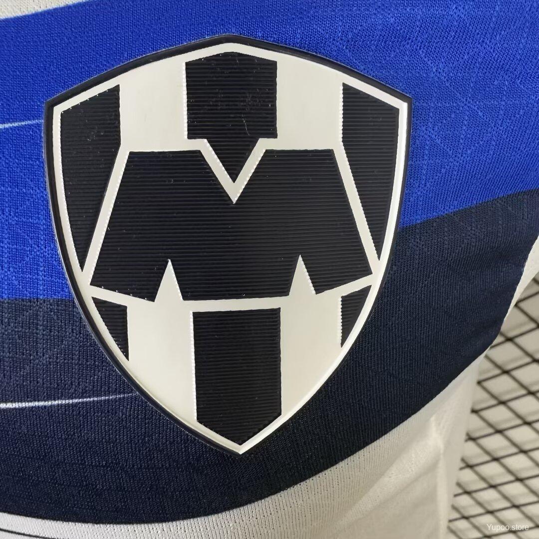 Camisola CF Monterrey 2025-26 Alternativa Branca Versão Jogador