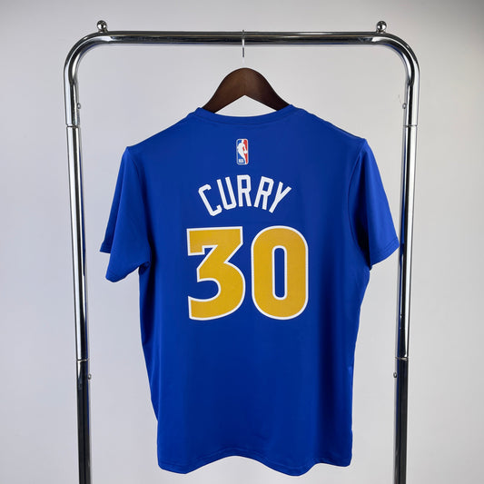 2023 NBA Golden State Warriors Blue Dri-Fit Curry #30 T-Shirt
