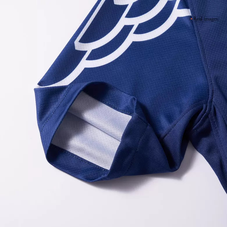 Camisola FC Paris Saint-Germain 2024-25 Alternativa Azul UCL Versão Adepto KVARATSKHELIA #7