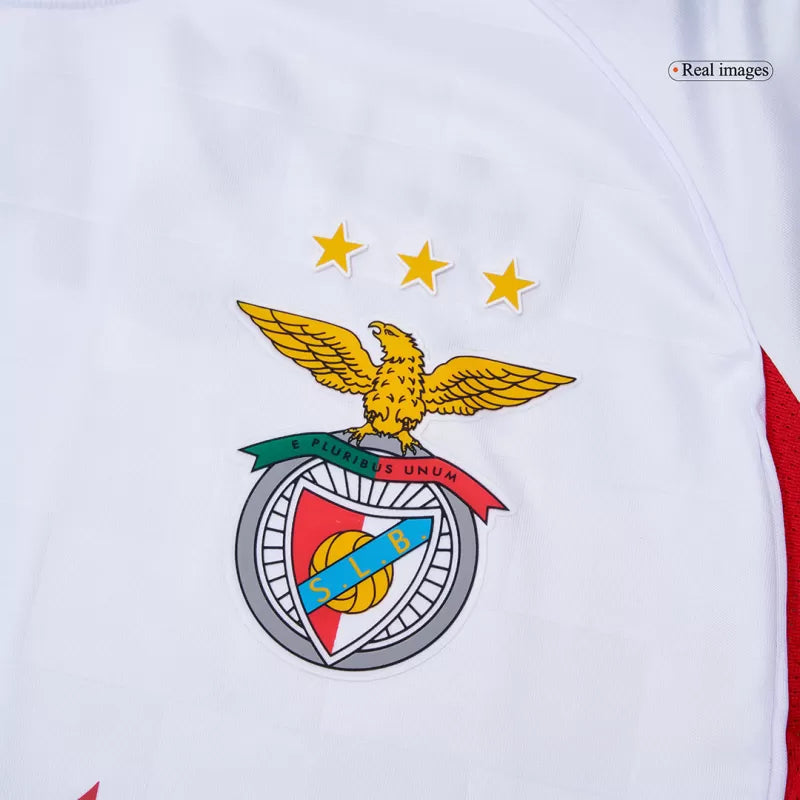 Camisola SLB 2025-26 Alternativa Branca Versão Adepto (Entrega Imediata)