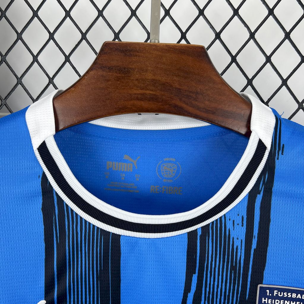 Camisola 1.FC Heidenheim 2025-26 Alternativa Azul Versão Adepto