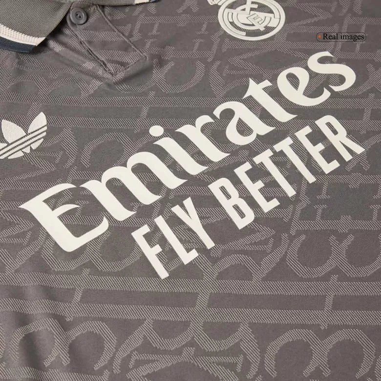 Camisola Real Madrid CF 2024-25 Alternativa Preta Versão Adepto (Entrega Imediata)