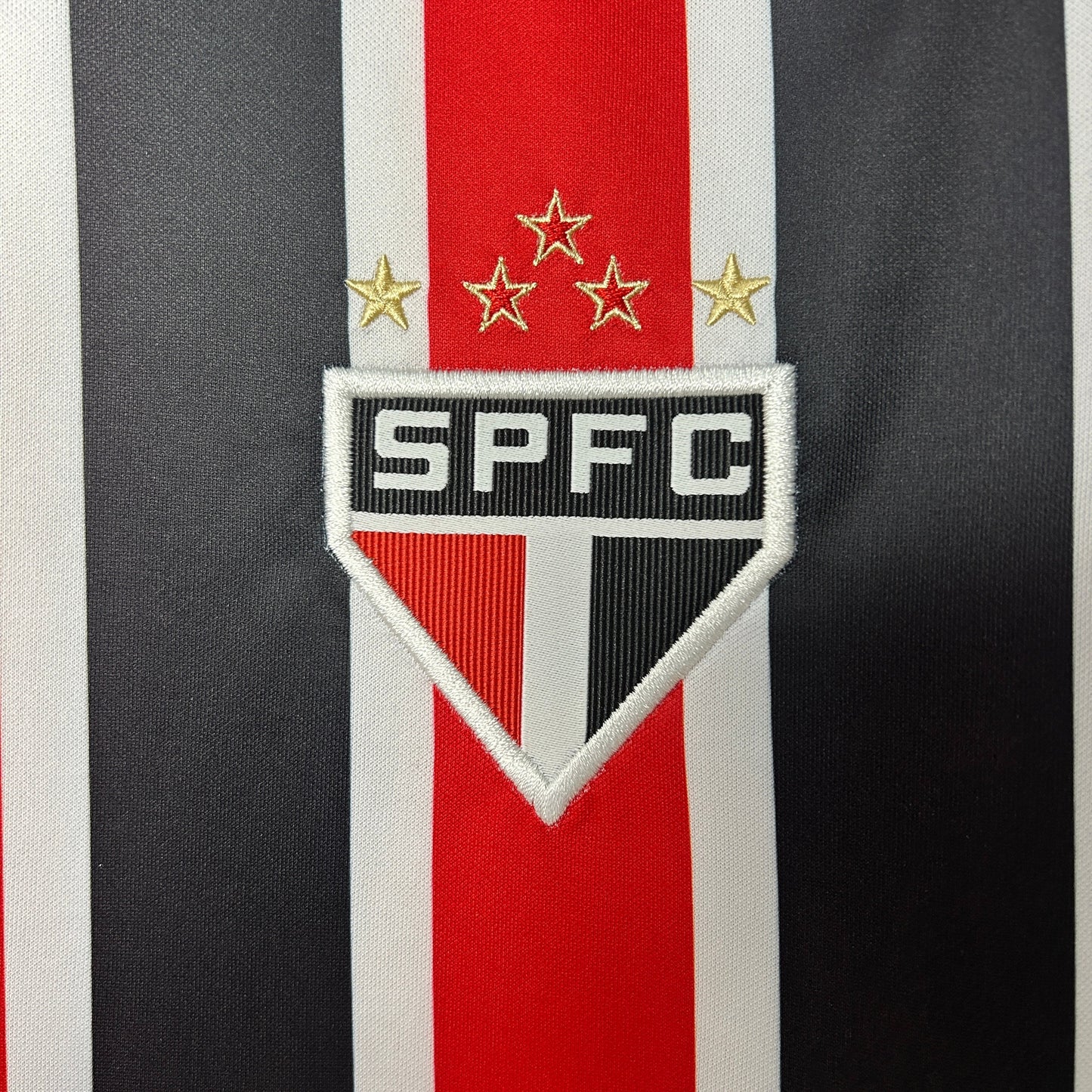 Camisola São Paulo FC 2025-26 Alternativa Riscas Lisa Versão Mulher