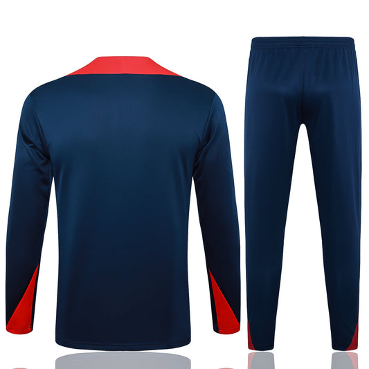 Fato de Treino FC Barcelona 2024-25 - Camisola com Fecho