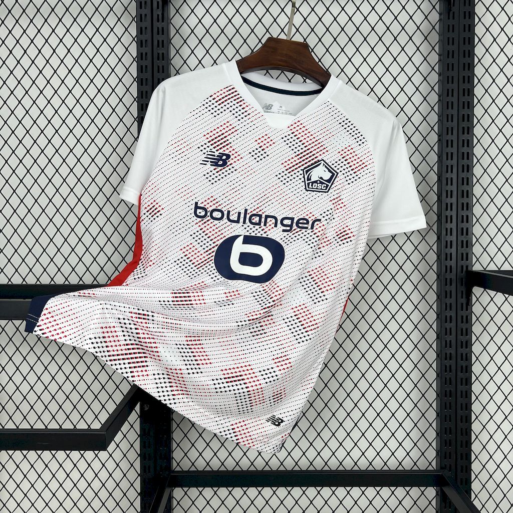 Camisola LOSC Lille 2024-25 Alternativa Branca Versão Adepto