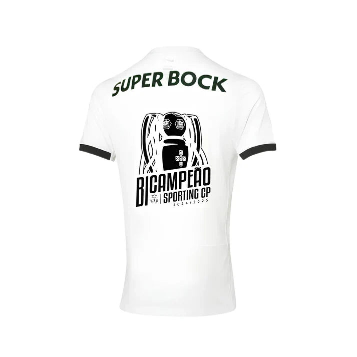 Camisola SCP 2024-25 Alternativa Branca Bi-Campeão