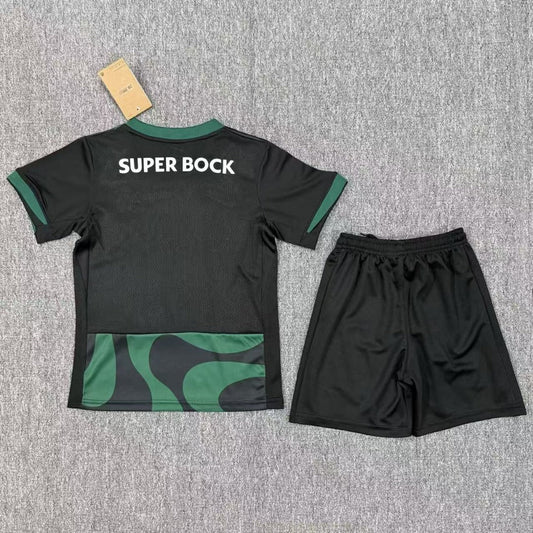 Kids’ Kit SCP 2025-26 Green Away Jersey