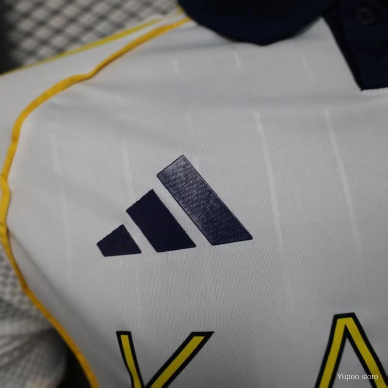 Camisola Al-Nassr 2025-26 Alternativa Branca Versão Jogador