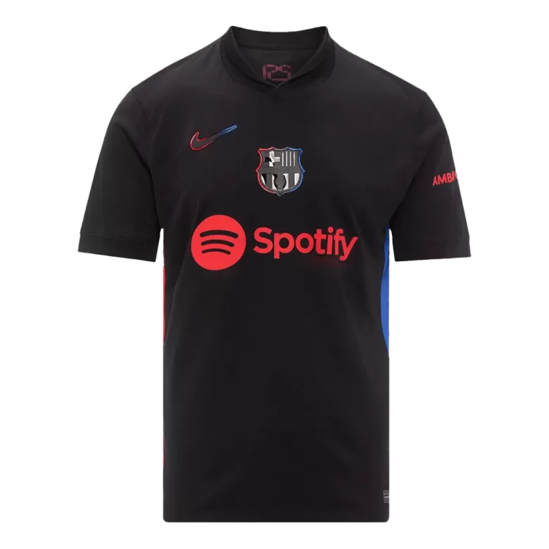 Camisola FC Barcelona 2024-25 Alternativa Preta UCL Versão Adepto RAPHINHA #11