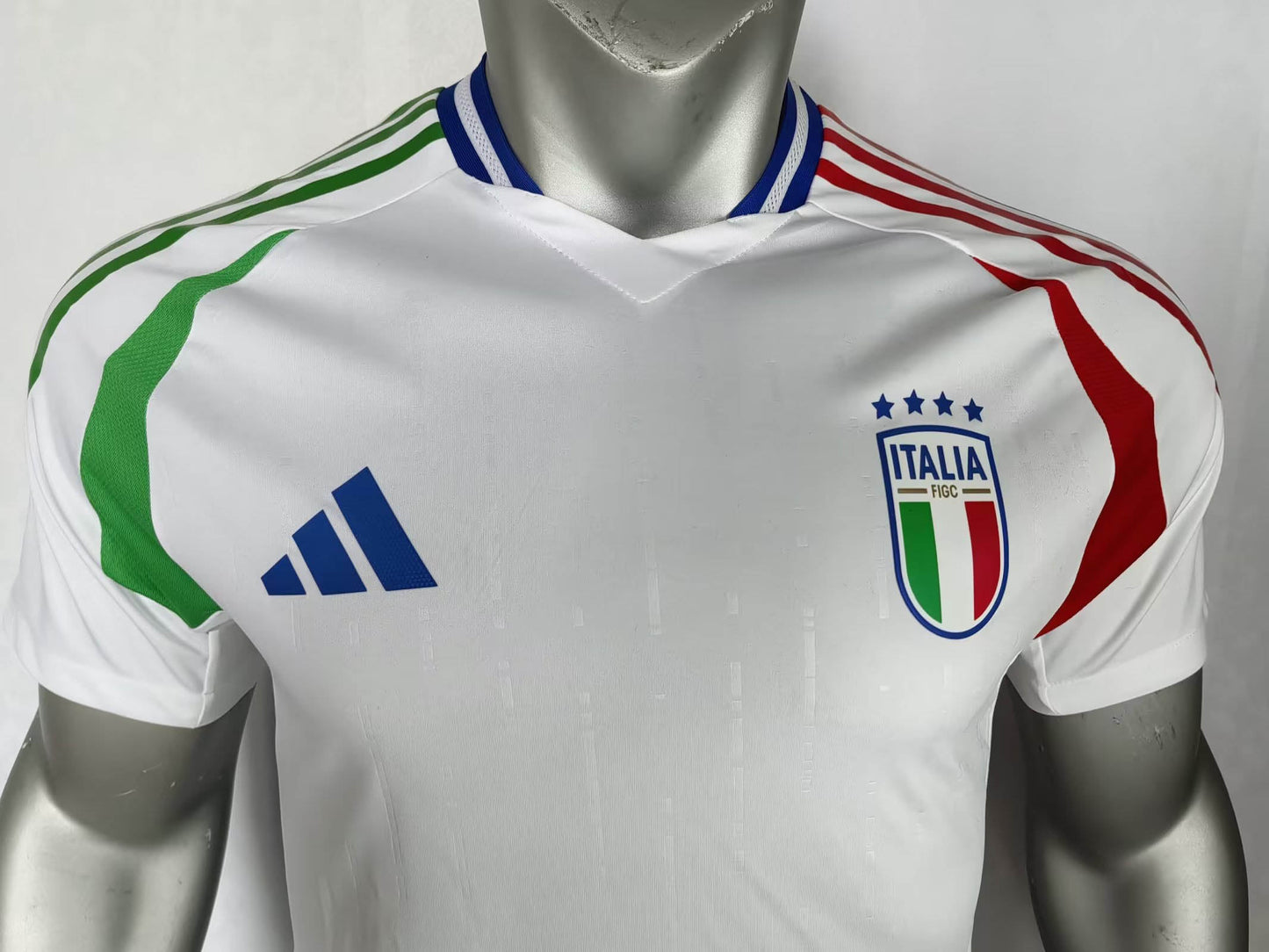 Camisola Italia 2024 Alternativa Branca Versão Jogador