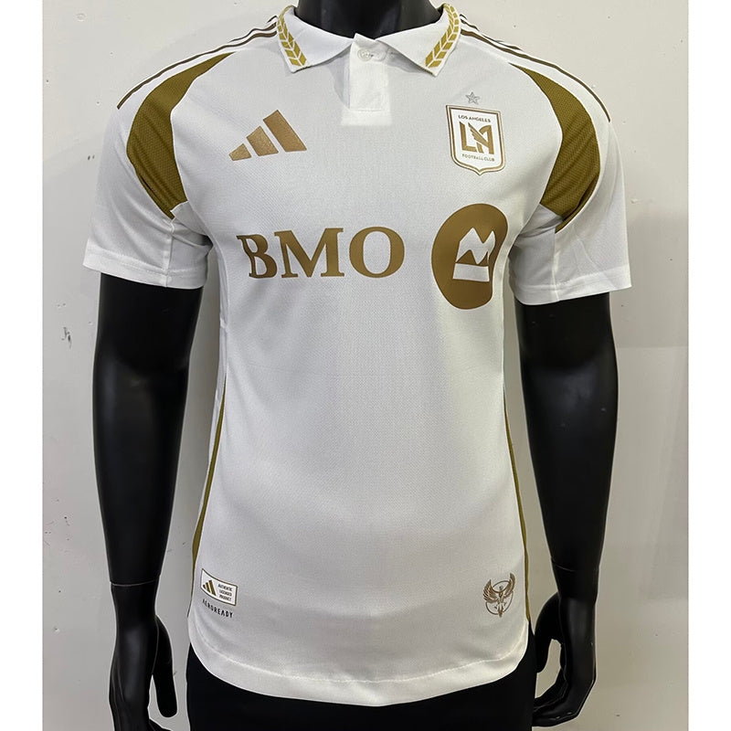 Camisola Los Angeles FC 2024-25 Alternativa Branca Versão Jogador