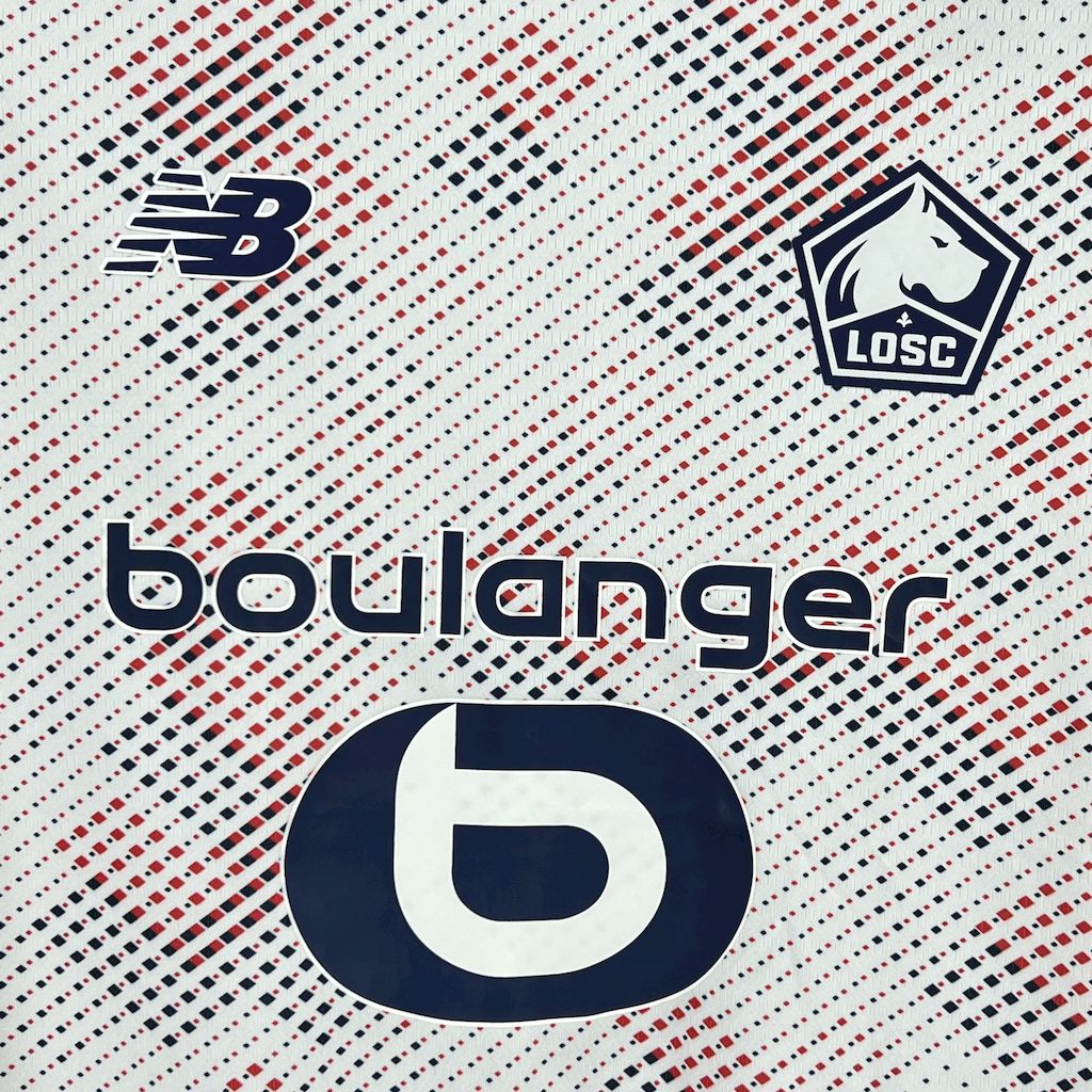 Camisola LOSC Lille 2024-25 Alternativa Branca Versão Adepto