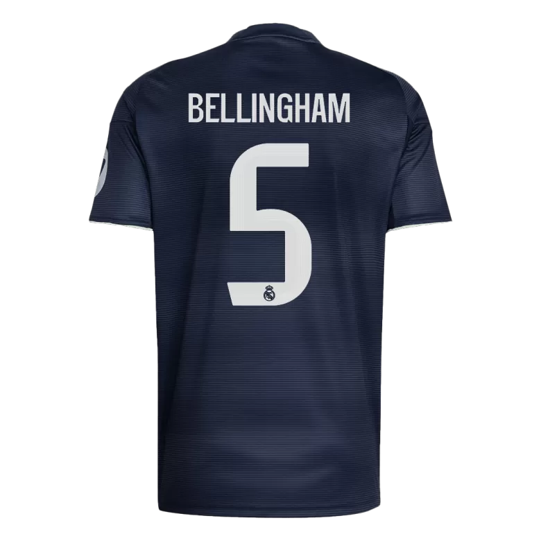 Camisola Real Madrid CF 2025-26 Alternativa Azul Escura Versão Adepto BELLINGHAM #5