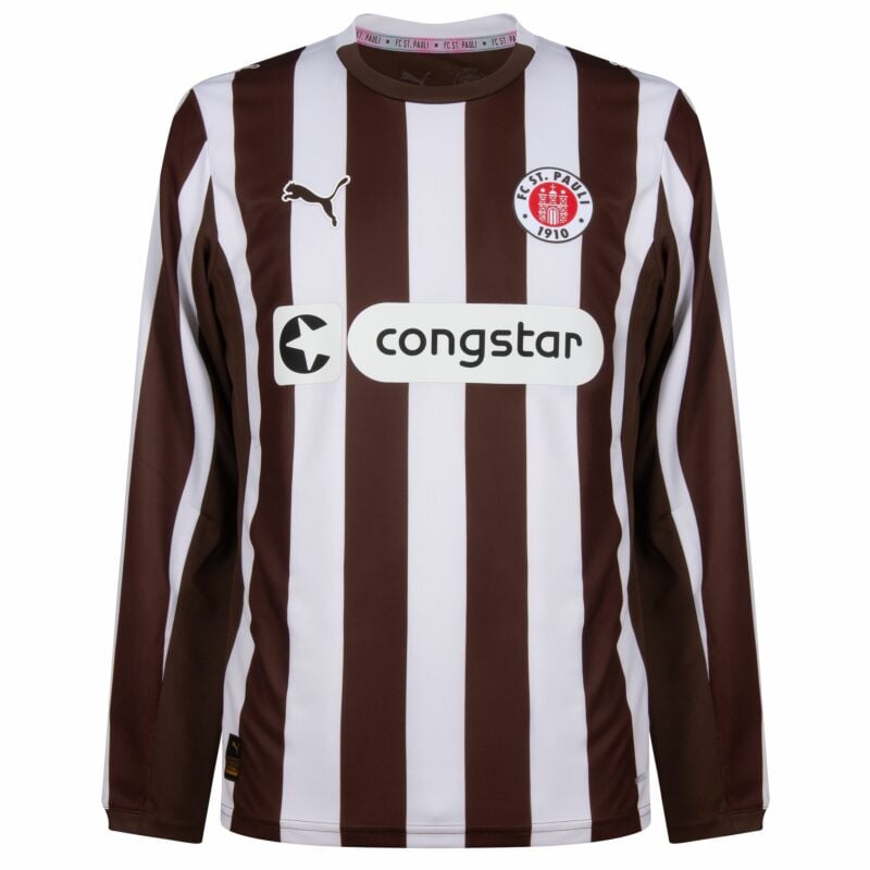 Camisola Manga Comprida FC St. Pauli 2025-26 Principal Versão Adepto IRVINE #7