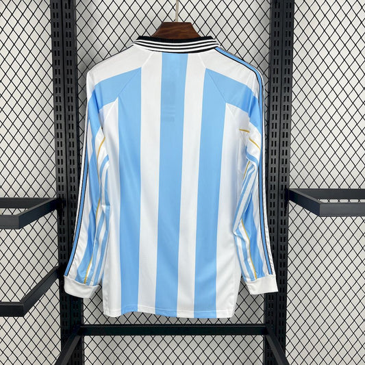 Long Sleeve Argentina Jersey 1998 Home