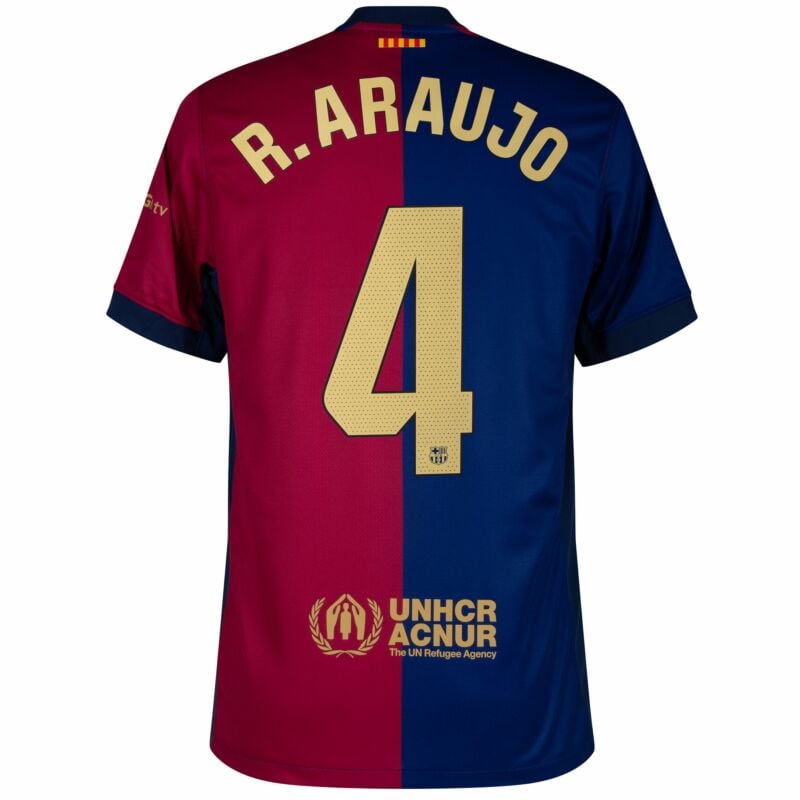 Camisola FC Barcelona 2024-25 Principal Versão Adepto R. ARAUJO #4