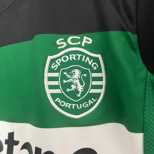 Kids’ Kit SCP 2024-25 Home Jersey with Champion Patch – GYOKERES 9 (Immediate Delivery)