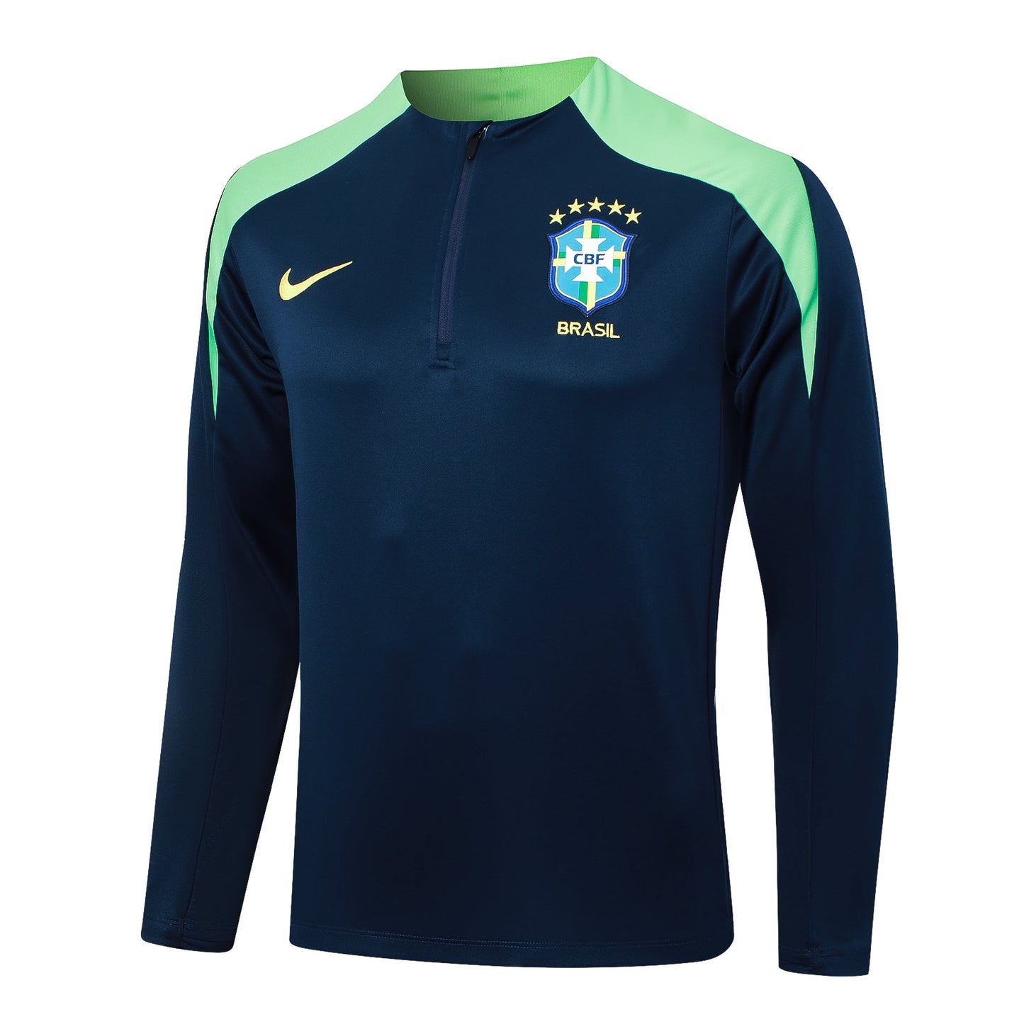 Fato de Treino Brasil 2024 - Camisola com Fecho