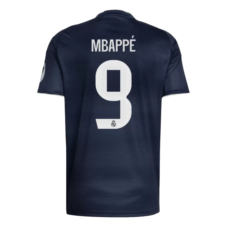 Camisola Real Madrid CF 2025-26 Alternativa Azul Escura Versão Adepto MBAPPÉ #9