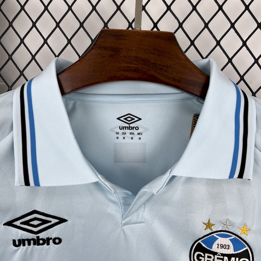 Camisola Gremio 2025-26 Alternativa Azul Lisa Versão Adepto