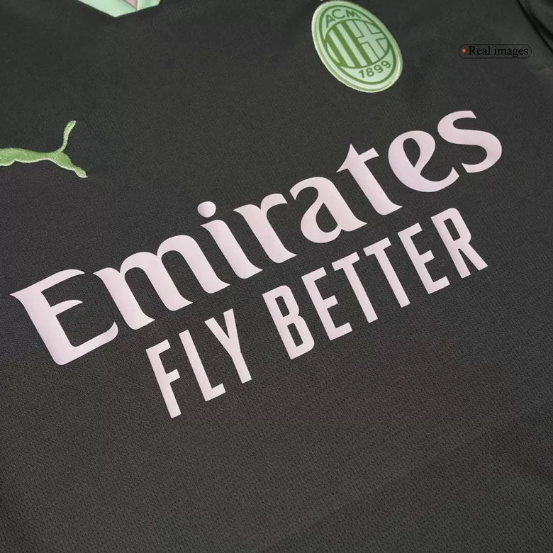 Camisola Ac Milan 2024-25 Alternativa Preta Versão Adepto RAFA LEÃO #10