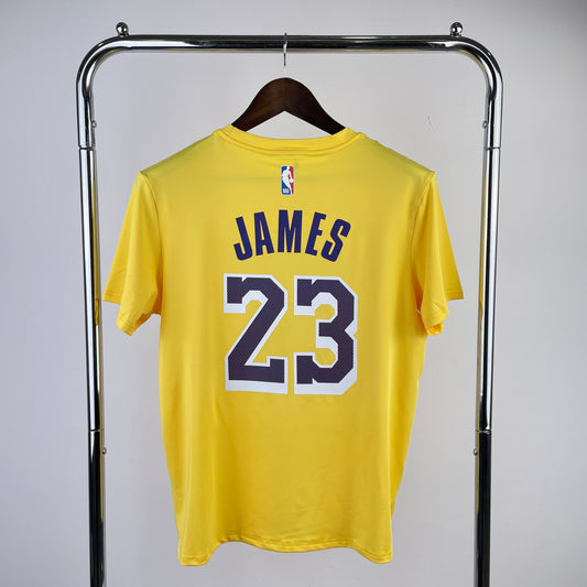 Tshirt NBA Los Angeles Lakers Dri-Fit James #23 Yellow