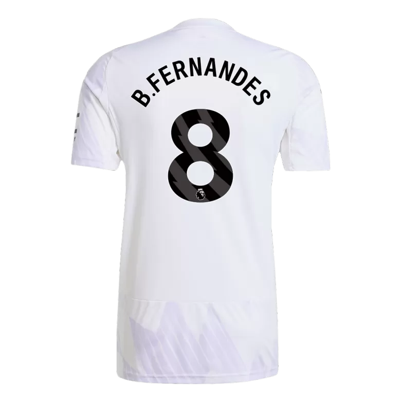Camisola M-United 2025-26 Alternativa Branca Versão Adepto B.FERNANDES #8